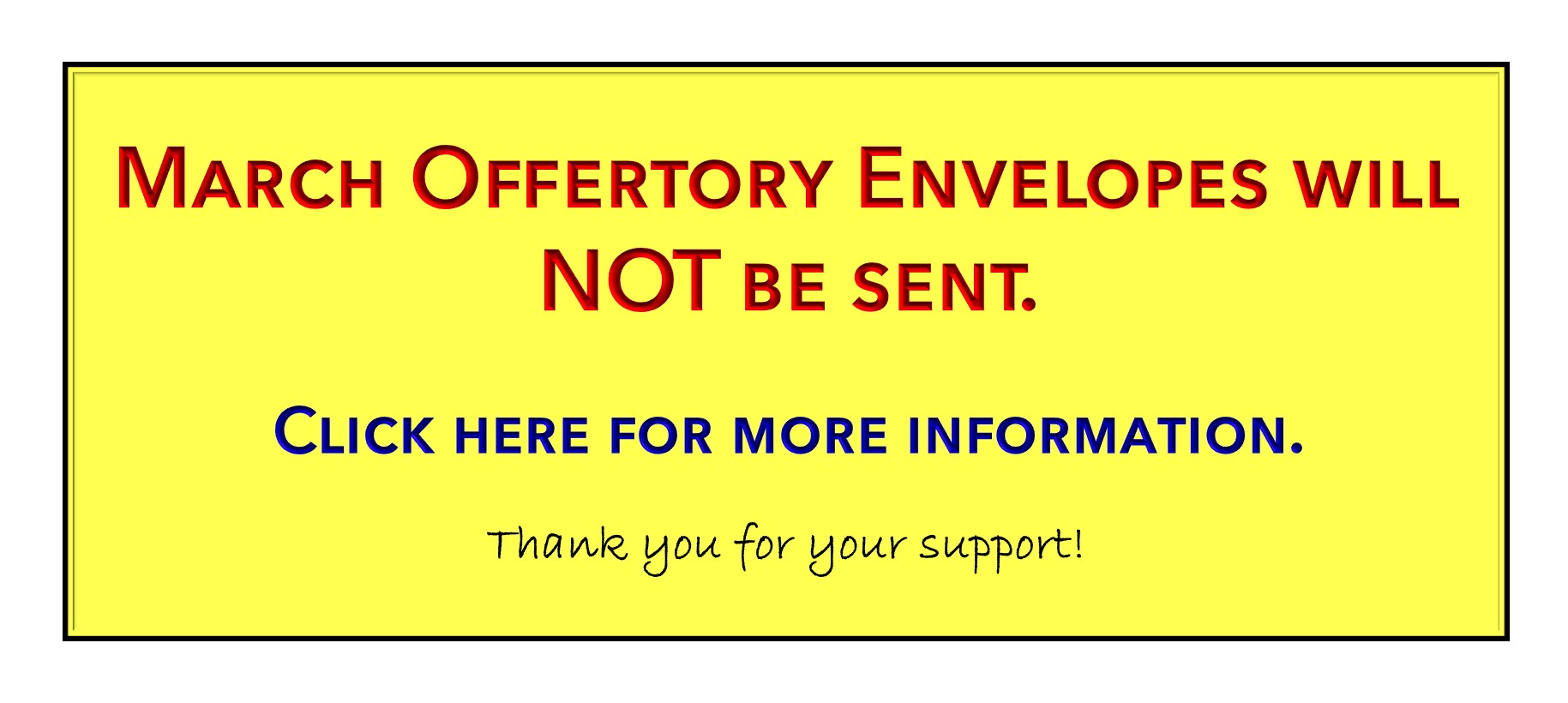 March Envelopes